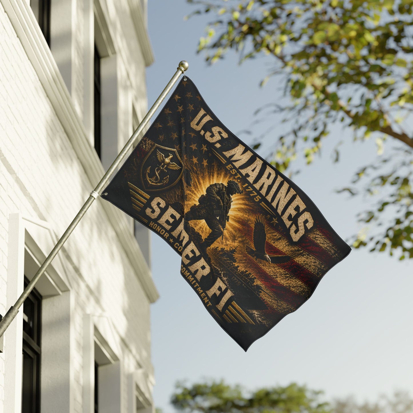 U.S. Marines Semper Fi Double-Sided Flag
