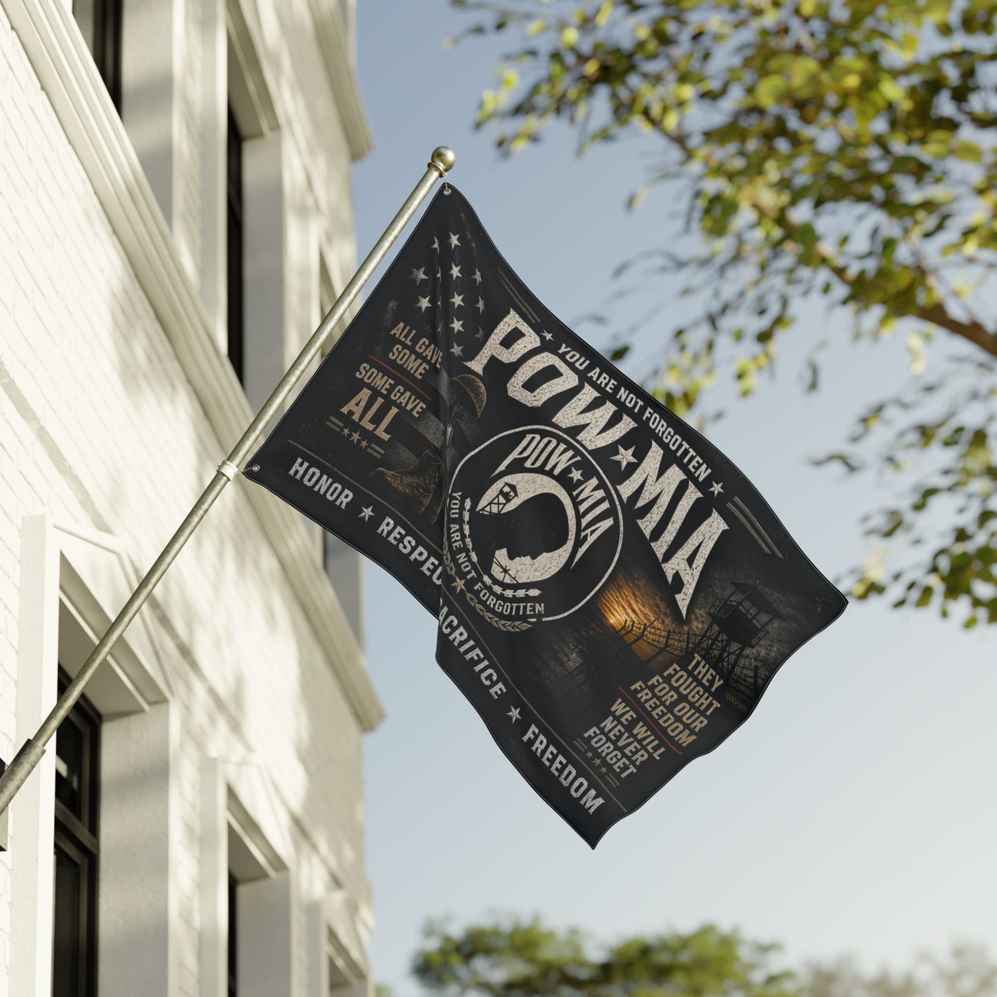 POW•MIA Memorial Flag — Double-Sided Honor & Respect Military Banner