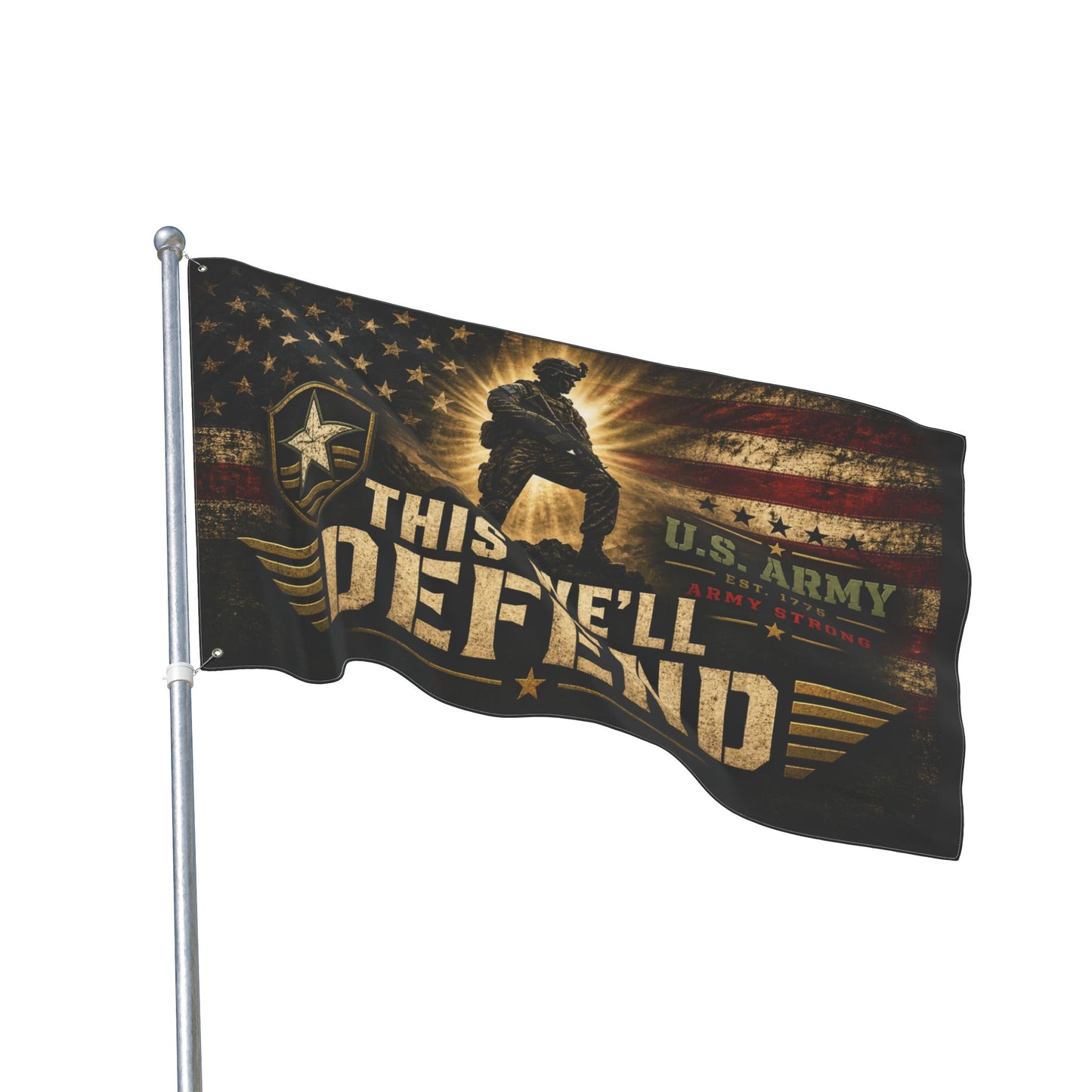 U.S. Army "This We'll Defend" Double-Sided Flag — Military Tribute Outdoor Flag