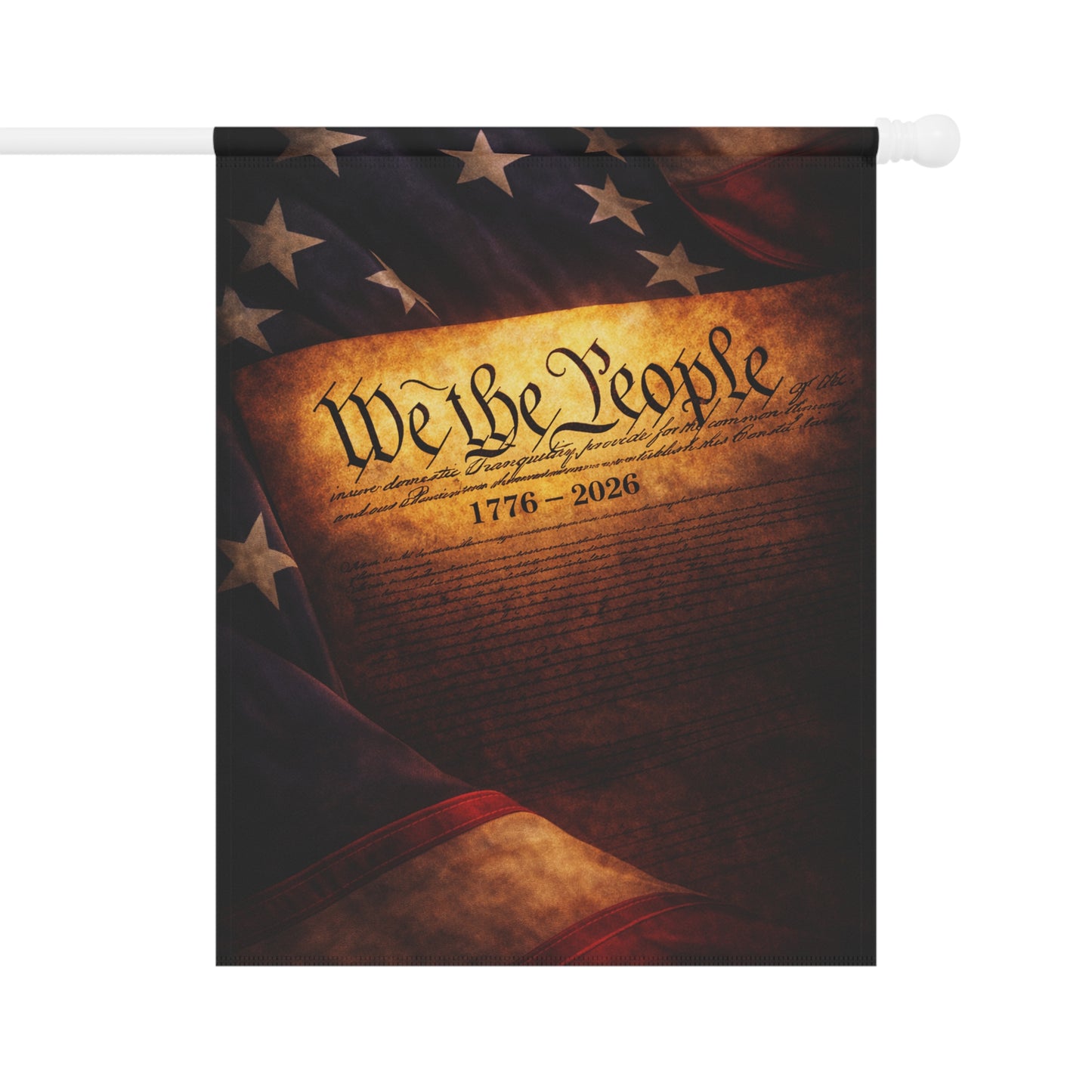 We the People Garden Flag – Patriotic USA House Banner (1776–2026)
