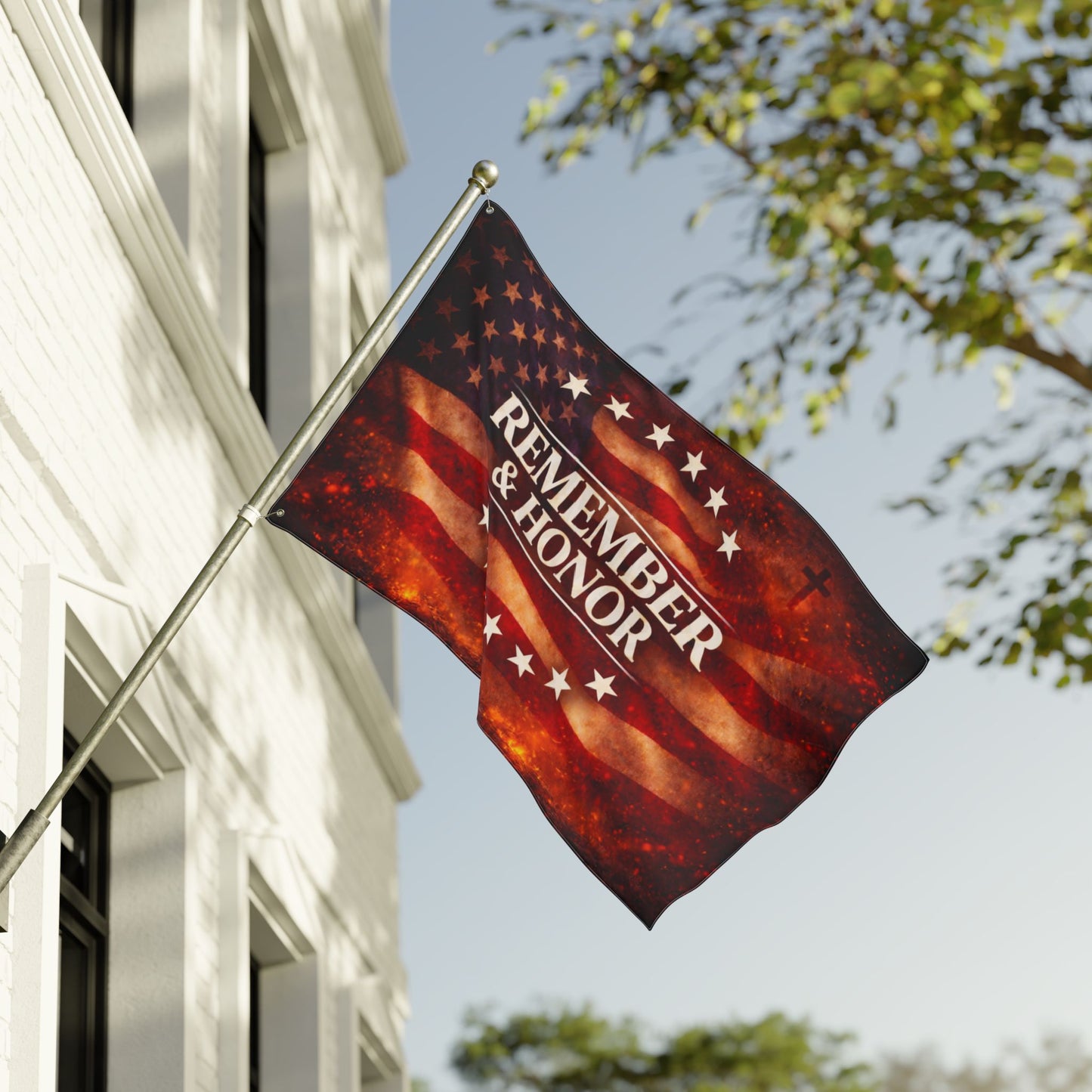 Remember & Honor Memorial Flag — Double-Sided American Flag for Veterans, Memorial Day & Patriotic Displays