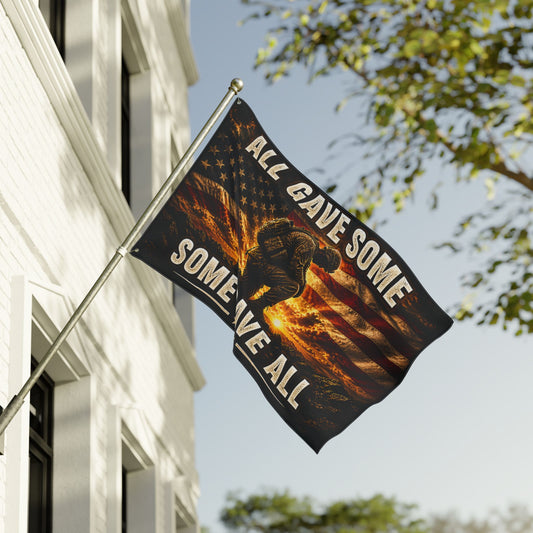 Memorial Military Flag - "All Gave Some, Some Gave All" Double-Sided
