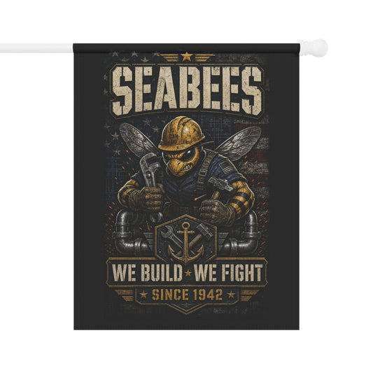 Seabees Garden Flag – “We Build • We Fight” Patriotic Yard Banner (Since 1942)