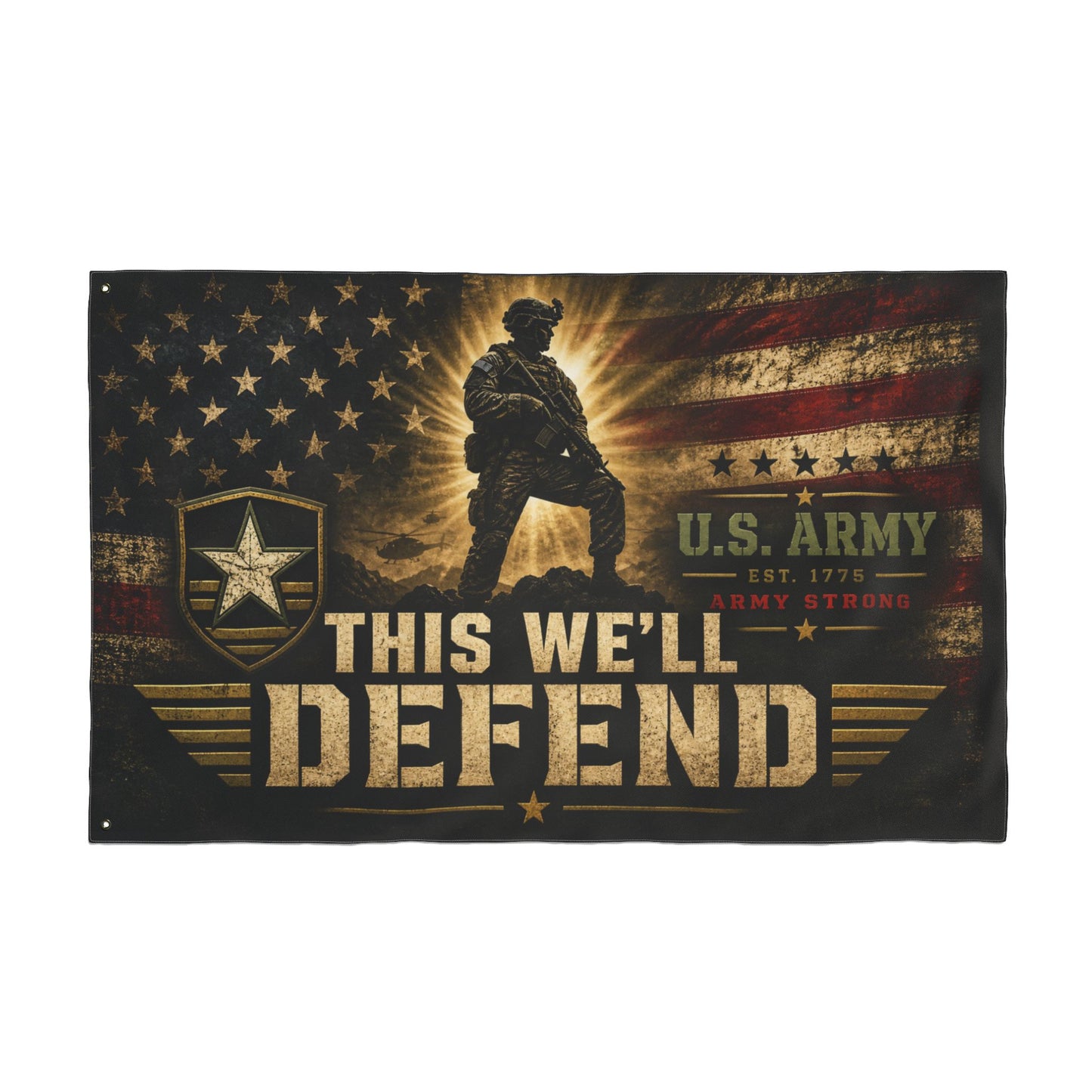U.S. Army "This We'll Defend" Double-Sided Flag — Military Tribute Outdoor Flag