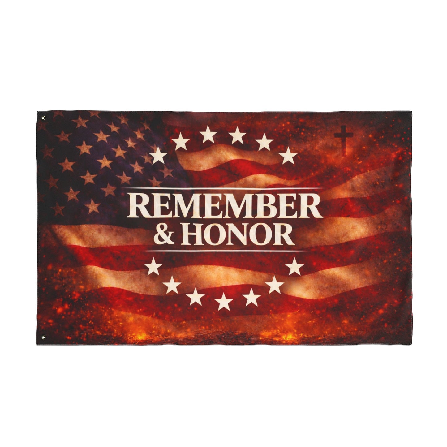 Remember & Honor Memorial Flag — Double-Sided American Flag for Veterans, Memorial Day & Patriotic Displays