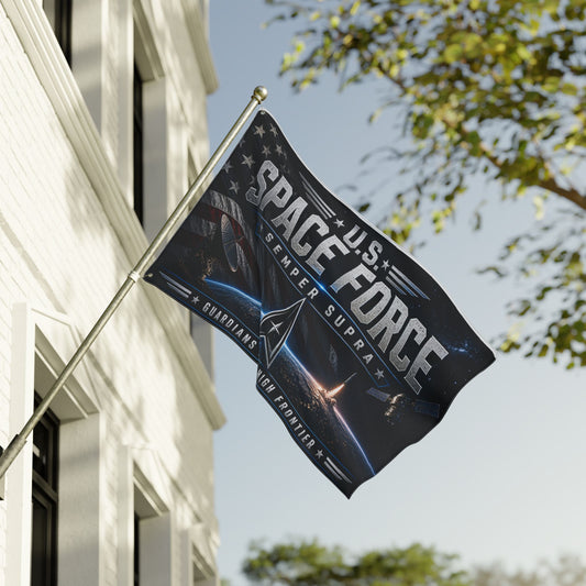 U.S. Space Force Flag — Double-Sided 'Semper Supra' Guardians of the High Frontier