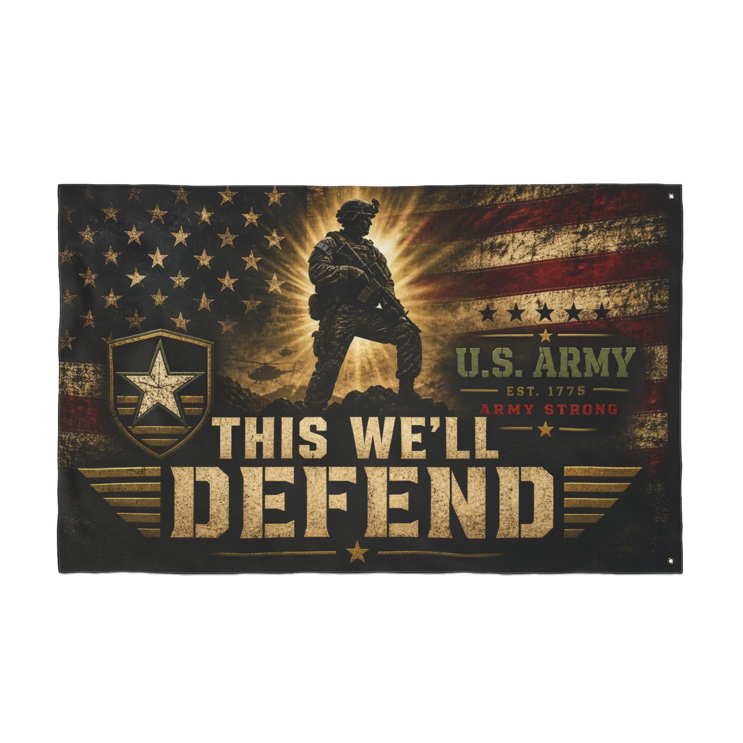 U.S. Army "This We'll Defend" Double-Sided Flag — Military Tribute Outdoor Flag