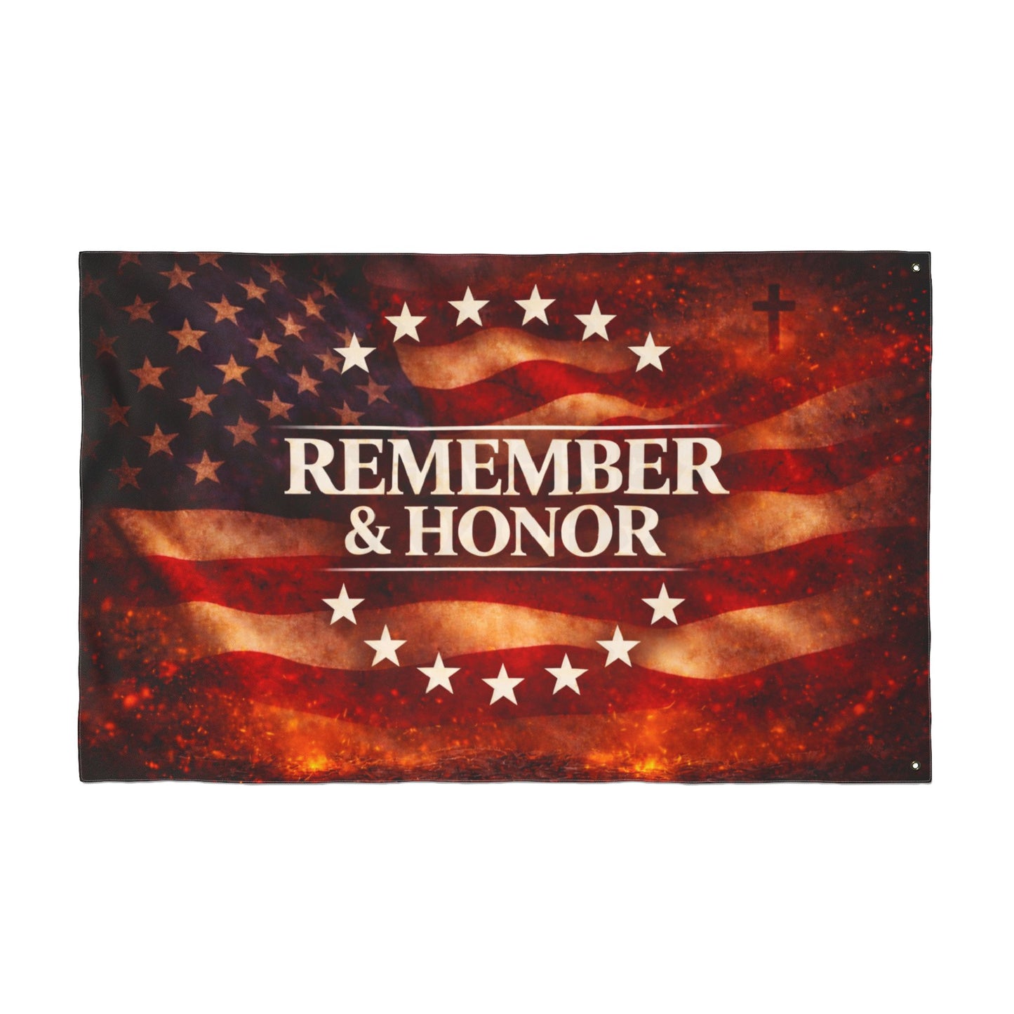 Remember & Honor Memorial Flag — Double-Sided American Flag for Veterans, Memorial Day & Patriotic Displays