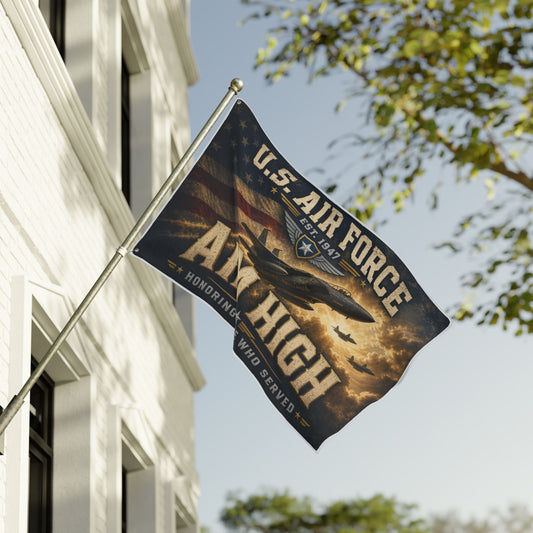 U.S. Air Force "Aim High" Double-Sided Flag – Honoring Those Who Served
