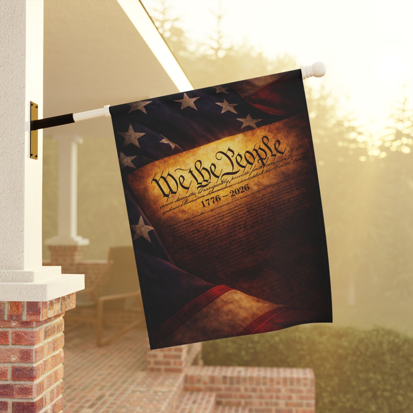 We the People Garden Flag – Patriotic USA House Banner (1776–2026)